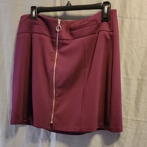 Candie's Chic Purple Mini Skirt with Zipper
